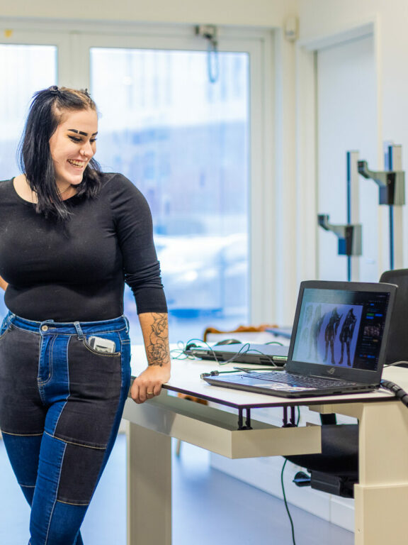 Student vertelt iets over haar opleiding
