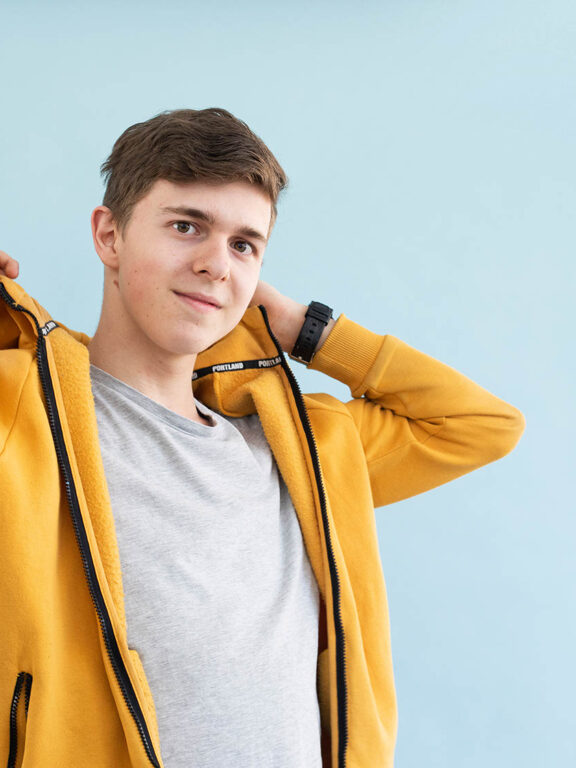 Student aan het Grafisch Lyceum Utrecht