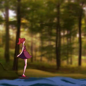 Studentenwerk gemaakt door Gwen Stolker voor de opleiding Gaming, Media & Animatie