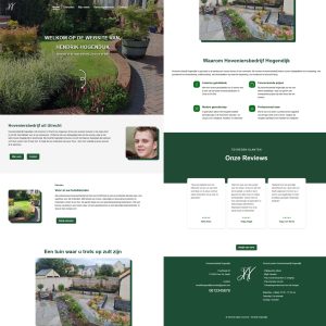 Website ontworpen door studenten Iris en Sam tijdens een project binnen de opleiding Mediavormgever